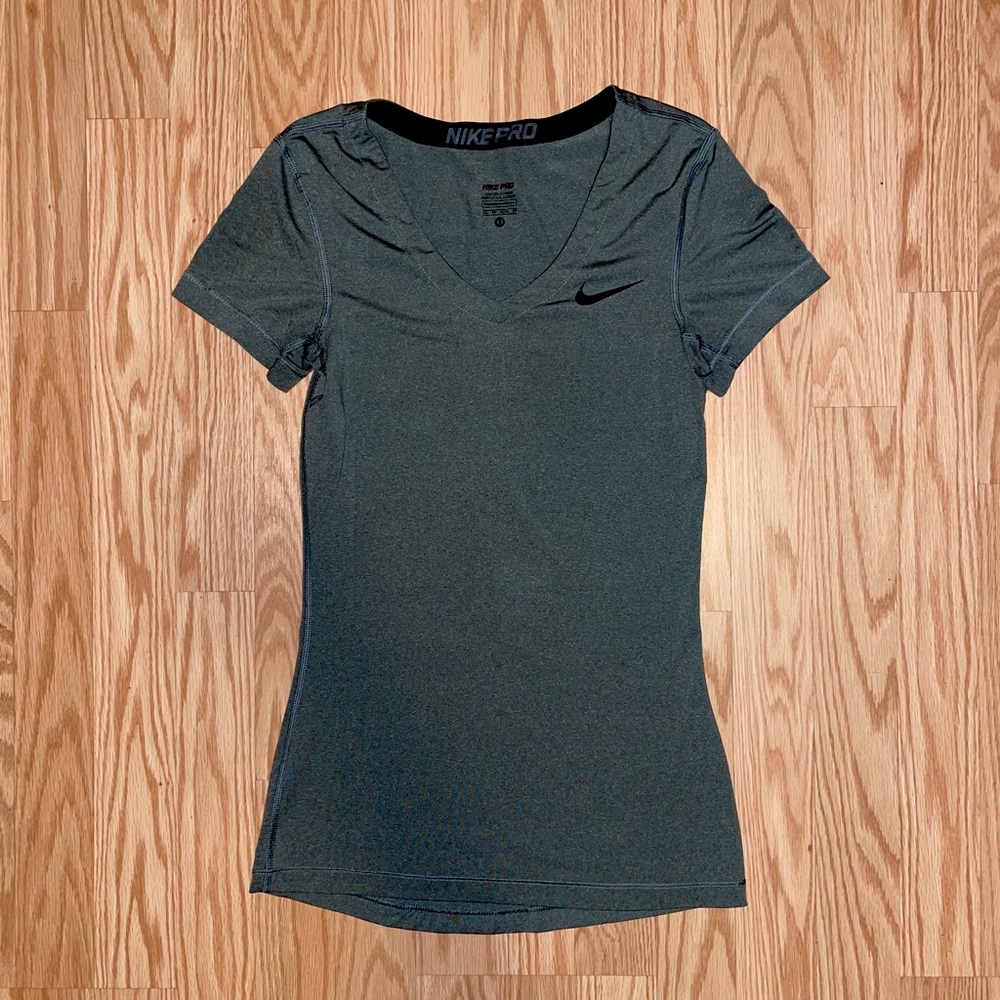 Gray Nike Pro Dri-Fit Top - X-Small